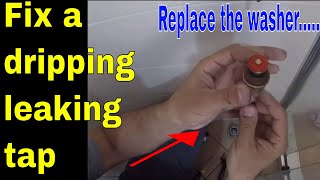 How To Fix Dripping Leaking Tap - Replace Tap Washer