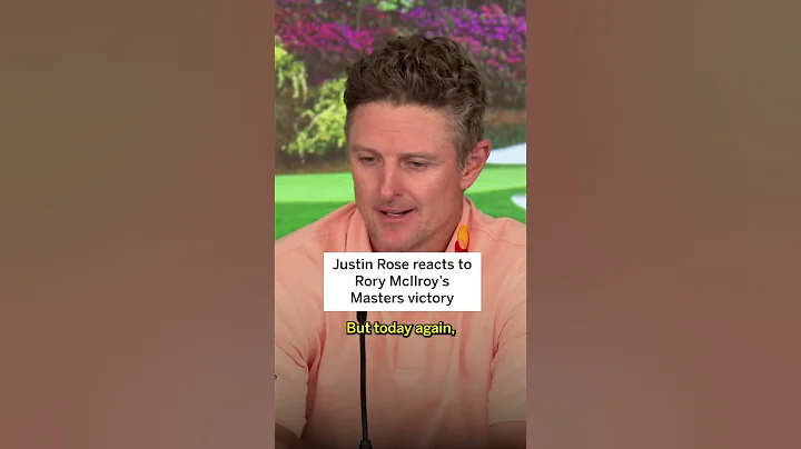 Justin Rose reacts to Rory McIlroy's Masters victory. #shorts
