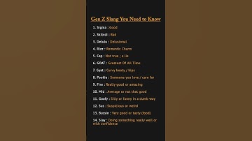 GEN Z & Trendy English Slang Words You Must Know! Improve English Vocabulary | #shorts
