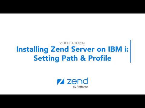Installing Zend Server on IBM i  - Setting Path, Profile and Installing Zend Server