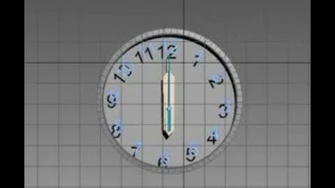 modeling 3d clock 3d max part 2