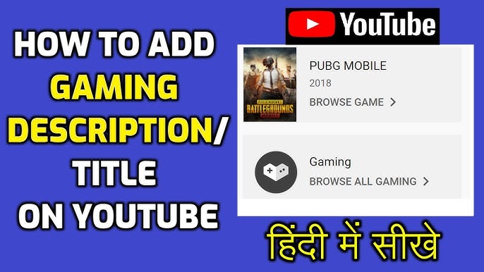 How to Add game Title in Video Description 2022