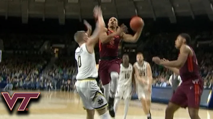 Hokie's Justin Robinson Splits The D And Finishes With Saucy Layup