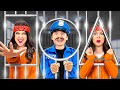 Geometric Food Shapes Challenge | Police vs Prisoner Epic Battle by Sunny Funny!