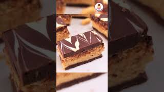 No Bake Peanut and Chocolate Bars #shorts #chocolatedesserts #chocolate #recipe #desert #cake #easy