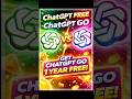 ChatGPT Free vs Go👇Now you can upgrade to ChatGPT Go in India for free (limited rollout) features 🚀