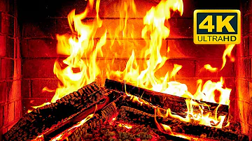 🔥 Cozy Fireplace 4K (12 HOURS). Fireplace with Crackling Fire Sounds. Fireplace Burning 4K