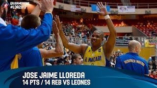 Jose Lloreda 14 PTS / 14 REB vs Leones - Semifinal #2