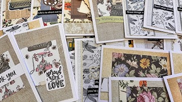 How Many cards Can We Create Using Two 12 x 12 Paper Pads