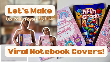 DIY Viral Notebook Covers | Easy Custom Back-to-School Crafts