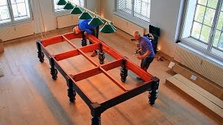 Snookertisch (12 feet)  Aufbau und Montage