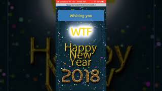 happy new year 2018, Write your name and wish your friends and families happy new year, Web app. screenshot 2