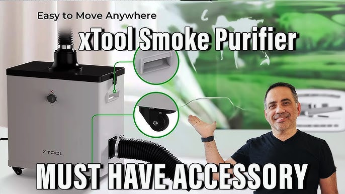 xTool Smoke Purifier Tutorial - How to Discharge Smoke When Laser