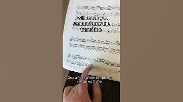 Sonata form: the transition #composers #sonata #musictheory #musicform #pianosonata