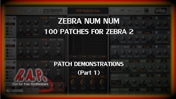 Zebra Num Num | Patch Demonstrations (Part 1)