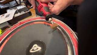 Using Dremel Tool to Repair Cerwin Vega Speaker Adhesive Removal from Cone for Re foam