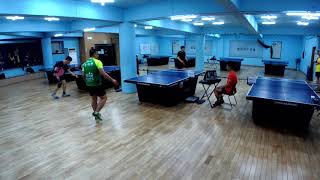 네팔노숙자(오픈5) VS 개그맨(오픈5)   [탁구여행]  [대전 엘림탁구장]