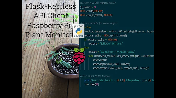 8 - Application to POST JSON data to a REST API - Raspberry Pi Plant Monitor