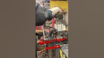 Basket Twist Handle For A Firepoker  #intheshop #blacksmith #fireplacedecor