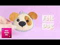 DIY: Cute Dog Face Felt Keychain | Kawaii Craft | Felt Craft.