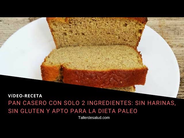 Pan paleo 2 ingredientes: receta sin gluten, sin harinas y bajo en  carbohidratos - YouTube
