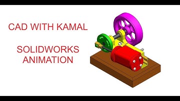 1 CYLINDER OSCILLATING STEAM ENGINE | SolidWorks Exploded view | SolidWorks Animation