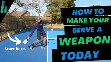 The SECRET To A POWERFUL Pickleball Serve - 5 EASY Steps | Briones Pickleball