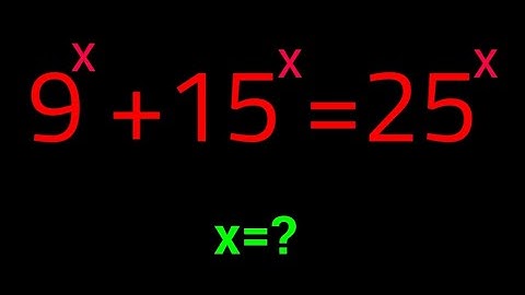 Een hele mooie exponentiële vergelijking | Kun je dit oplossen? | Wiskunde Olympiade