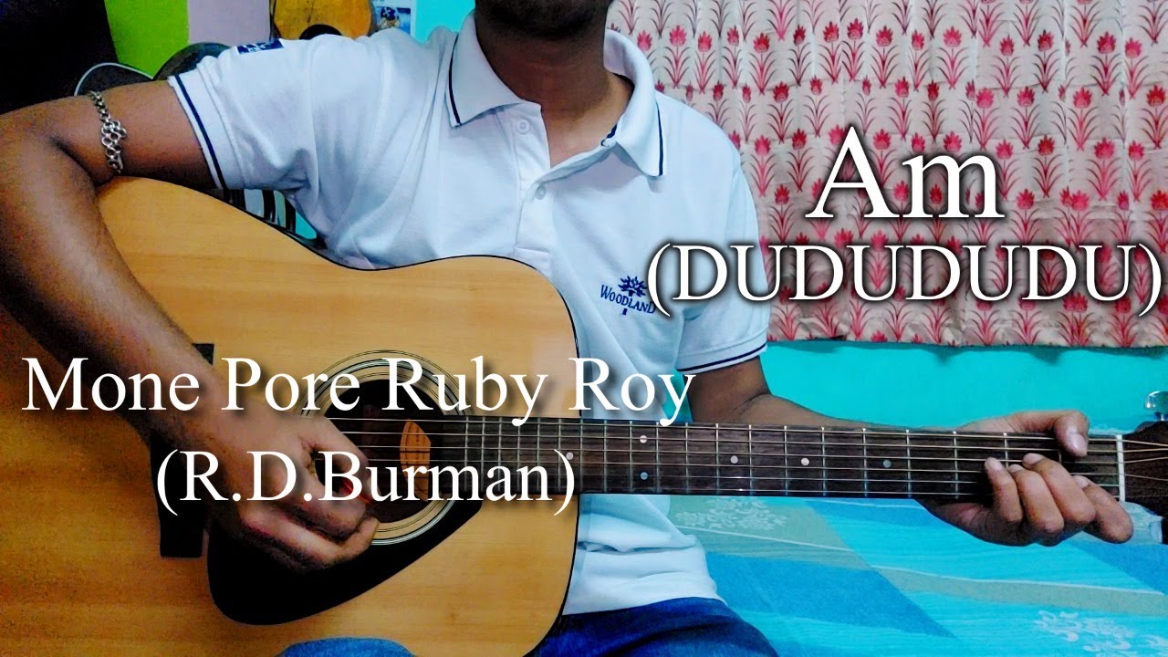 Mone Pore Ruby Roy  RDBurman  Easy Guitar Chords LessonCover Strumming Pattern Progressions