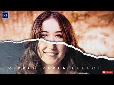 Create Ripped Paper Photo Effect - Photoshop Tutorial