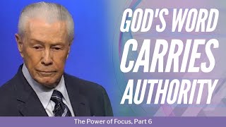God's Word Carries Authority  The Power of Focus, Part 6