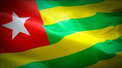 Togo waving flag. National 3d Lome flag waving. Sign of Togolese‎. Togo flag H