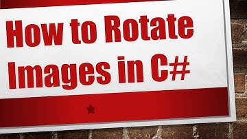 How to Rotate Images in C#