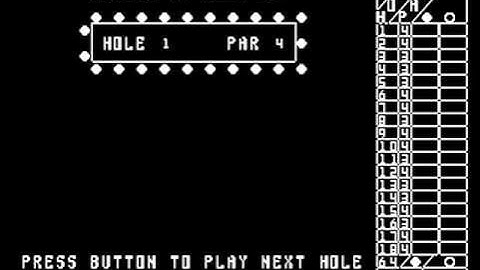 Miniature Golf (Prototype) - Atari 5200 [MESS] [shortplay]