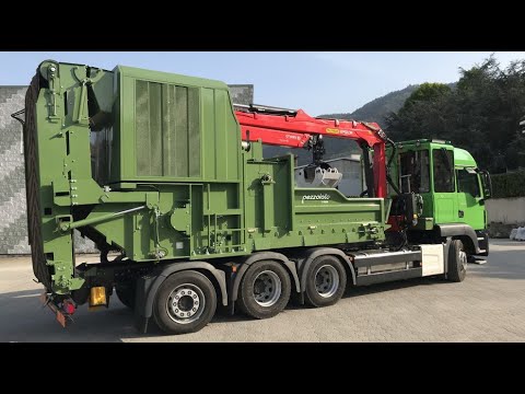 Работа молотковой дробилки Pezzolato S 18000