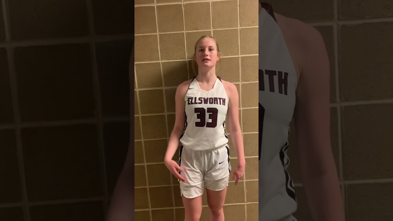 Grace Jaffray interview after Ellsworth girls win over MDI