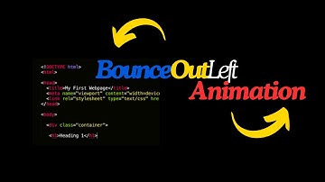 Add BounceOutLeft Animation on Scroll with Pure HTML & CSS