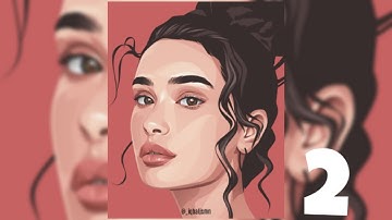 Tutorial how to make Vector Art Portrait with Infinite Design Part 2