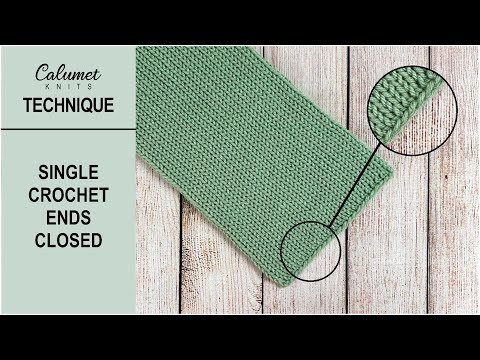 Single Crochet Ends Closed on Circular Knitting Machine Tubes