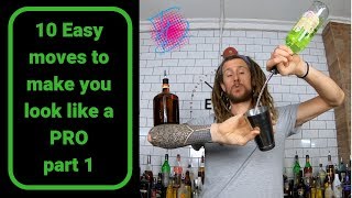 10 beginner flair bartending moves to make you look like a Pro  Part 1