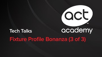 Fixture Profile Bonanza "Multi Instances" (part 3 of 3) - Tech Talks 08-18-2016