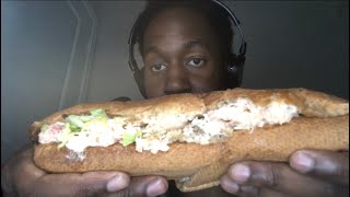 ASMR QUIZNOS LOBSTER SUB Review