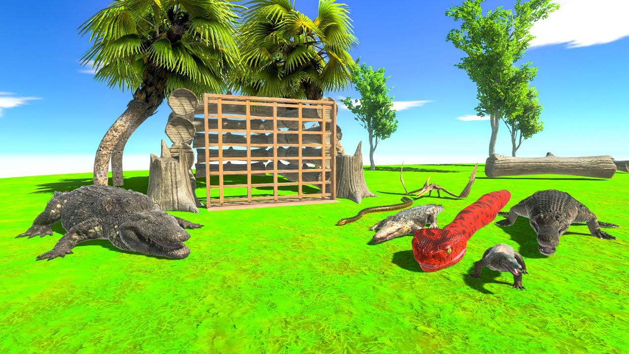 PURUSSAURUS vs REPTILES NEIGHBORS ARBS - Animal Revolt Battle Simulator