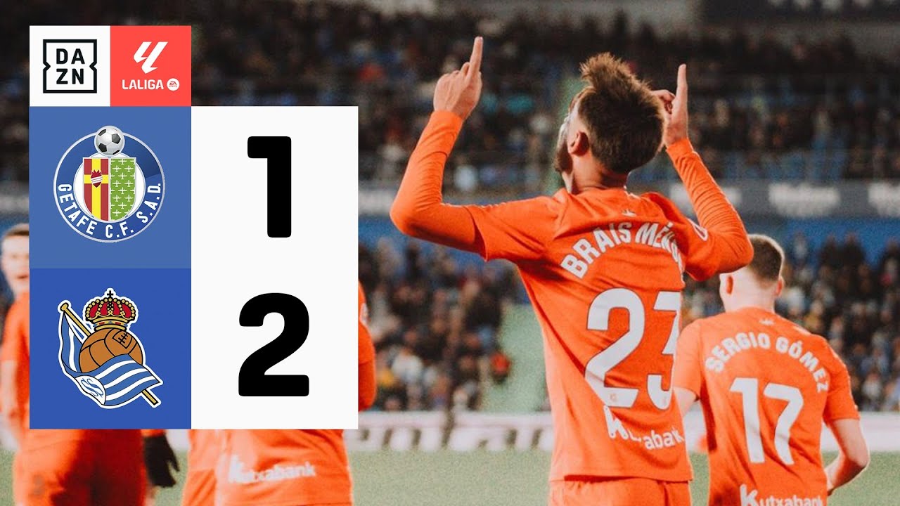 Getafe CF vs Real Sociedad (1-2) | Resumen y goles | Highlights LALIGA ...