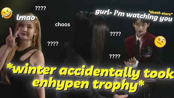 enhypen at awards shows in a nutshell