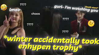 enhypen at awards shows in a nutshell