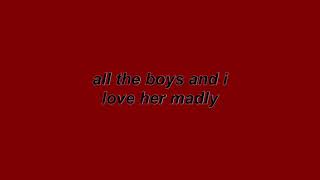 all the boys - panic! at the disco LYRICS