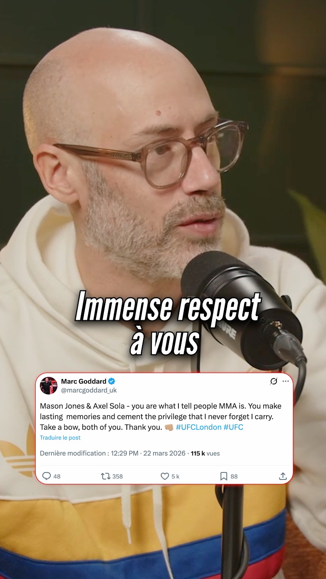 Dana White, Goddard, Poirier, BSD… Axel Sola s’est fait un nom auprès des plus grands
