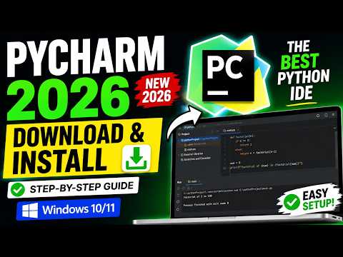How to Download & Install PyCharm on Windows (2026) | Python IDE Setup