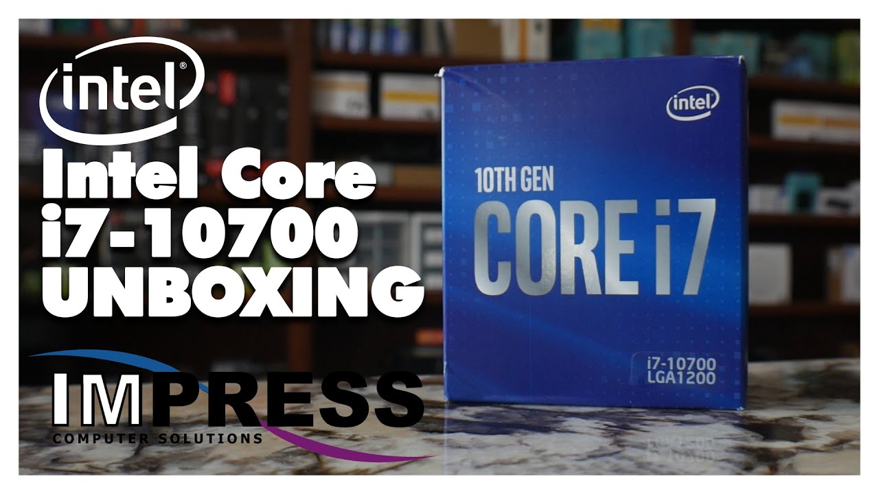 UNBOXING i7-10700 10th GEN Processor - Impress Computers